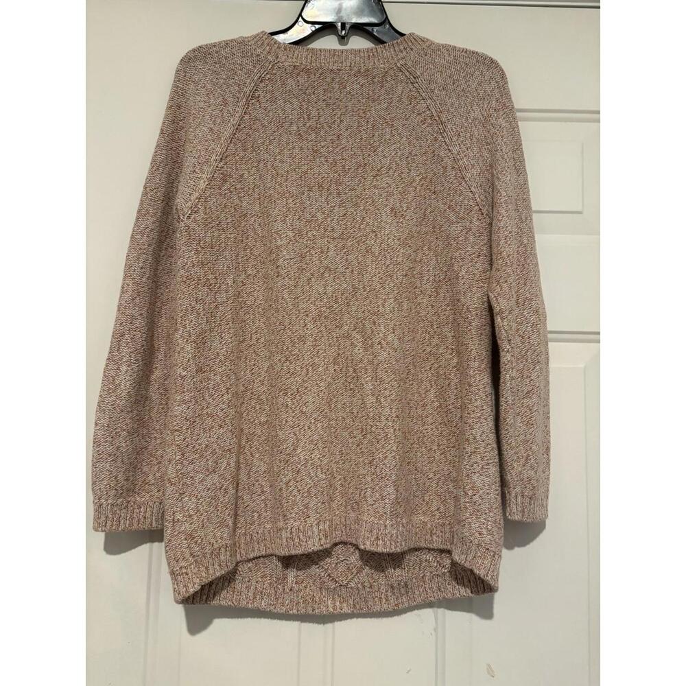 Women's‎ sz petite M Talbots butterscotch knit 100% cotton sweater #1150 - Picture 2 of 2